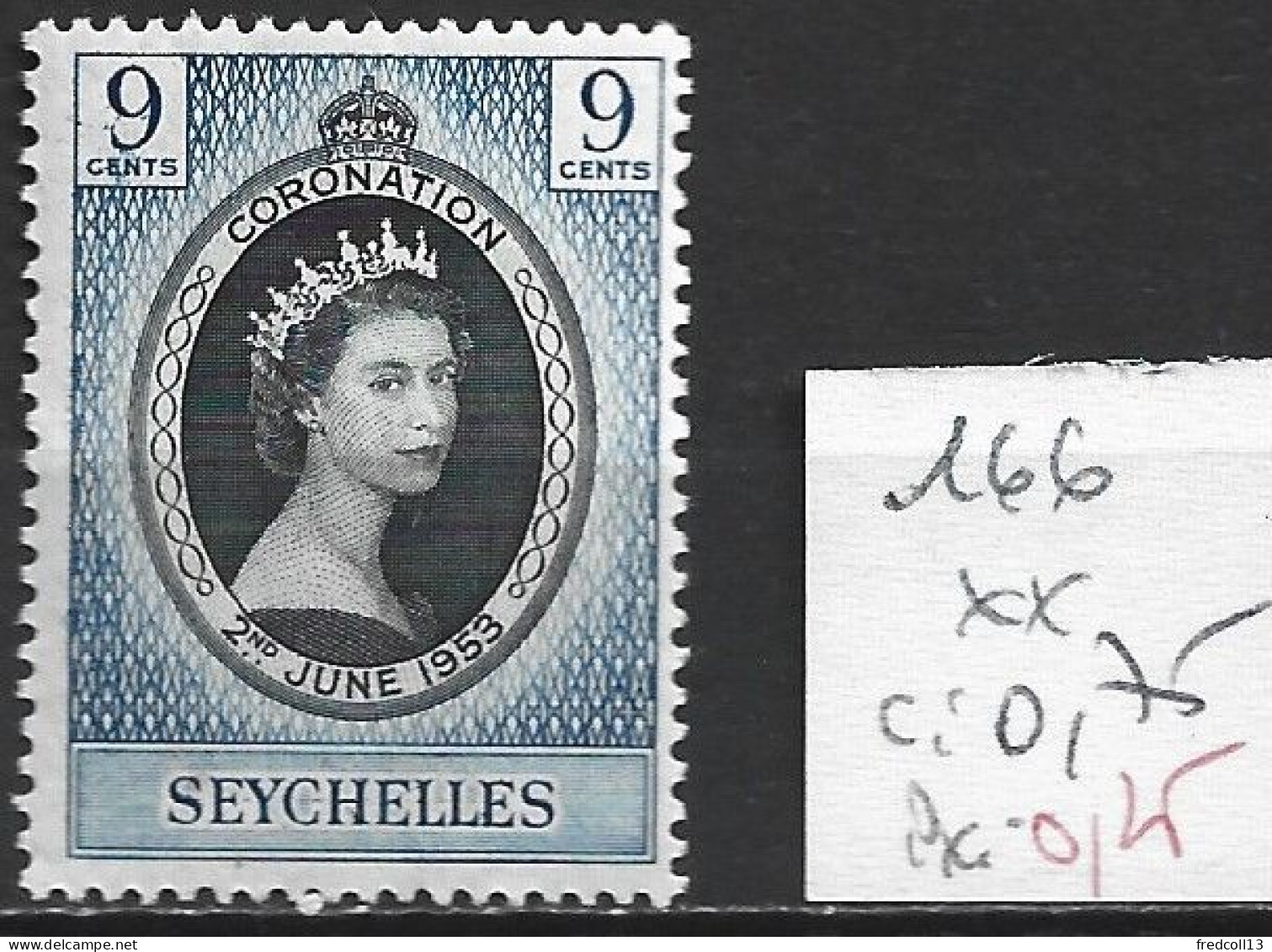 SEYCHELLES 166 ** Côte 0.75 € - Seychelles (...-1976)