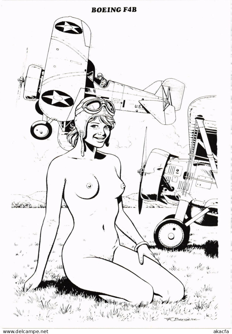 CPM AK Nude Woman With Aircrafts PIN UP RISQUE NUDES (1410540) - Pin-Ups