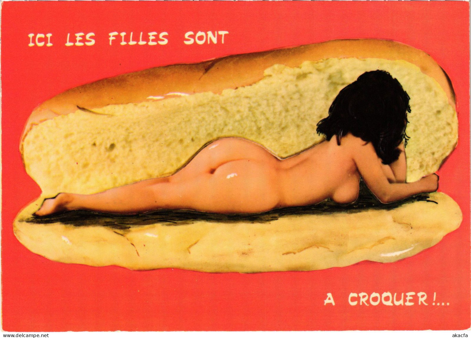 CPM AK Nude Woman In A Sandwich PIN UP RISQUE NUDES (1410520) - Pin-Ups