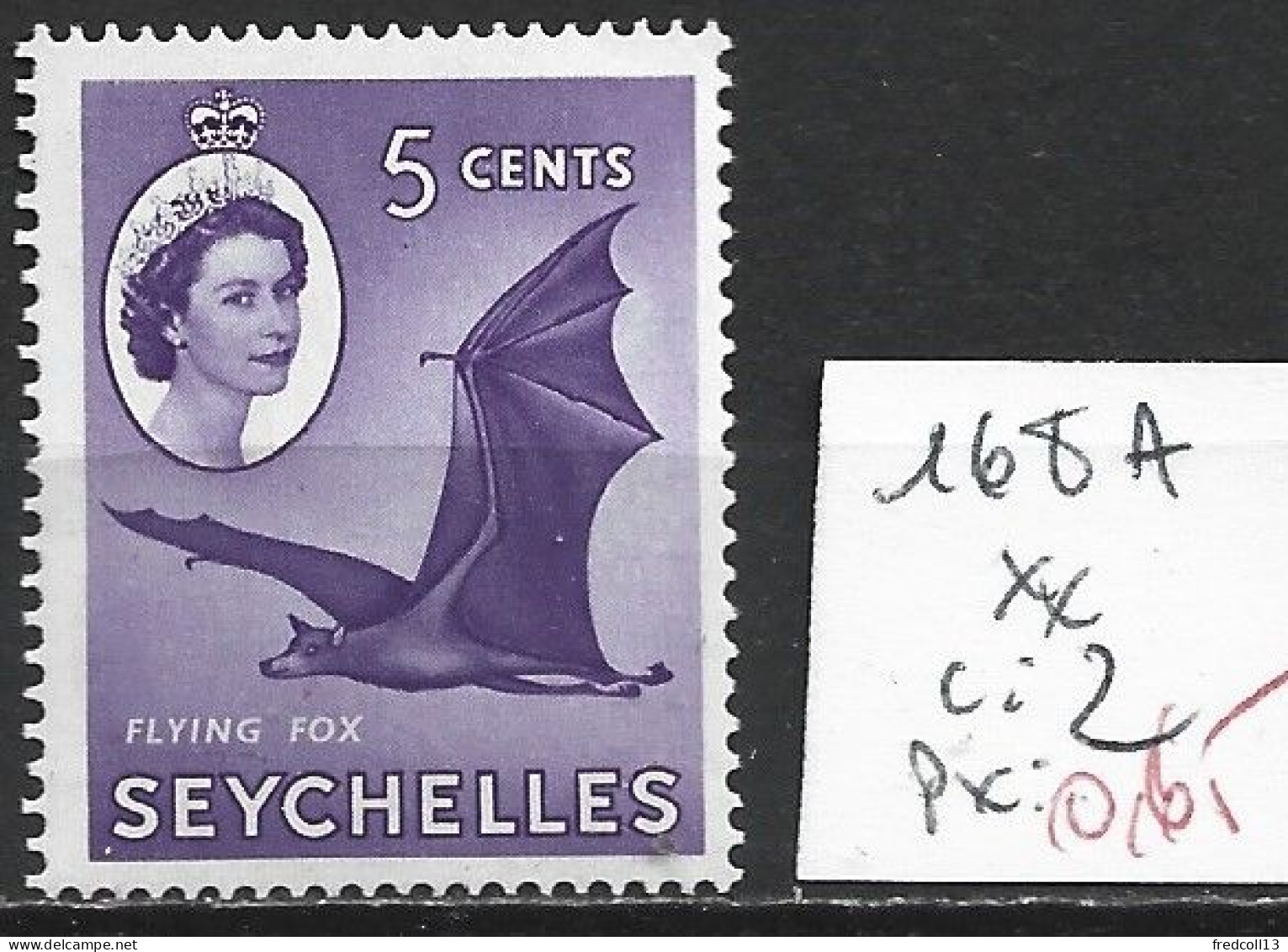 SEYCHELLES 168A ** Côte 2 € - Seychellen (...-1976)