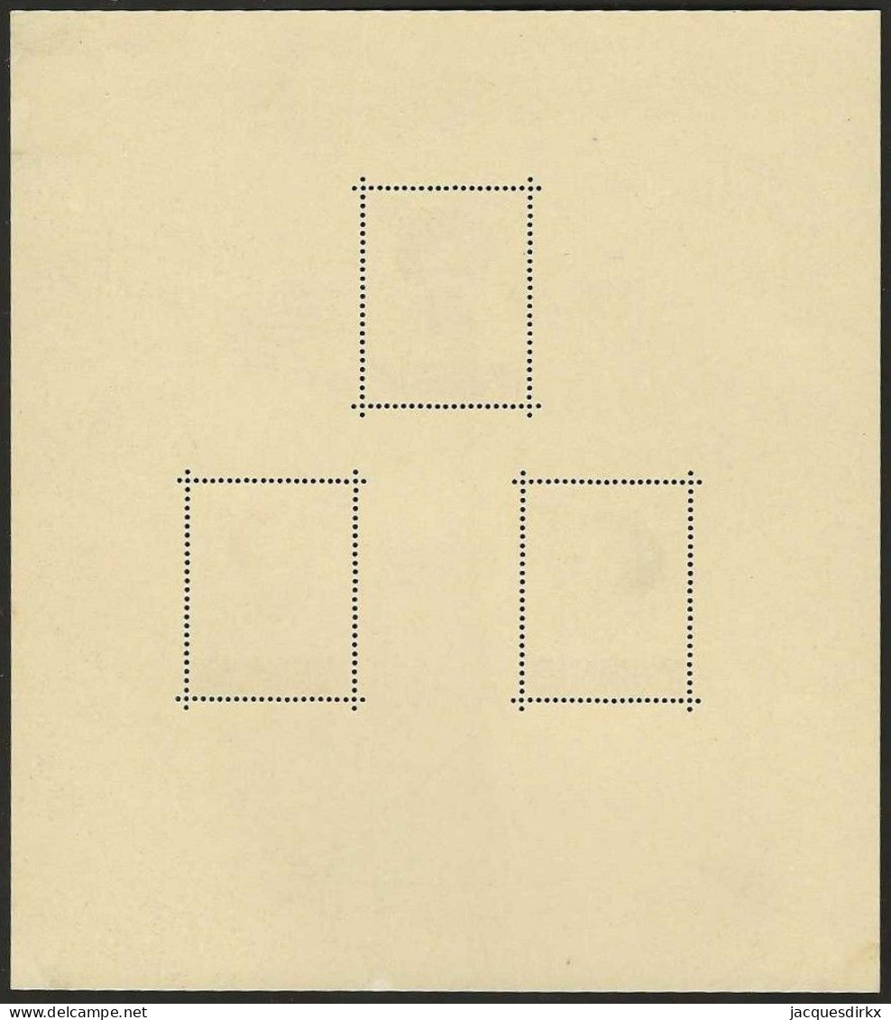 Luxembourg  .  Y&T .   Bloc 3  (2 Scans)  .   * VLH  (timbres: **)   .    Neuf Avec Gomme - Blocks & Sheetlets & Panes