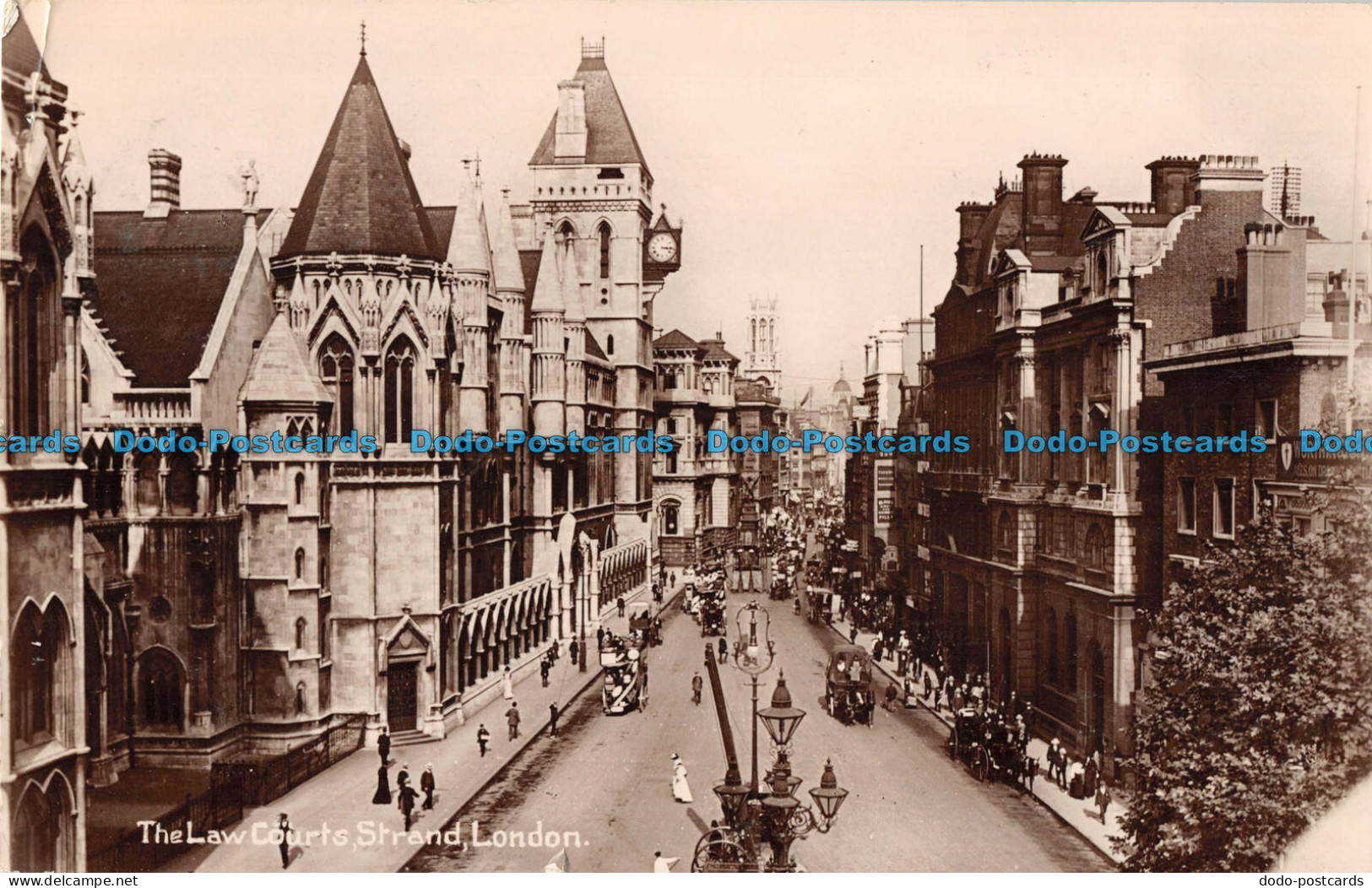 R095659 The Law Courts Strand. London. Davidson Bros. 1912 - Sonstige & Ohne Zuordnung