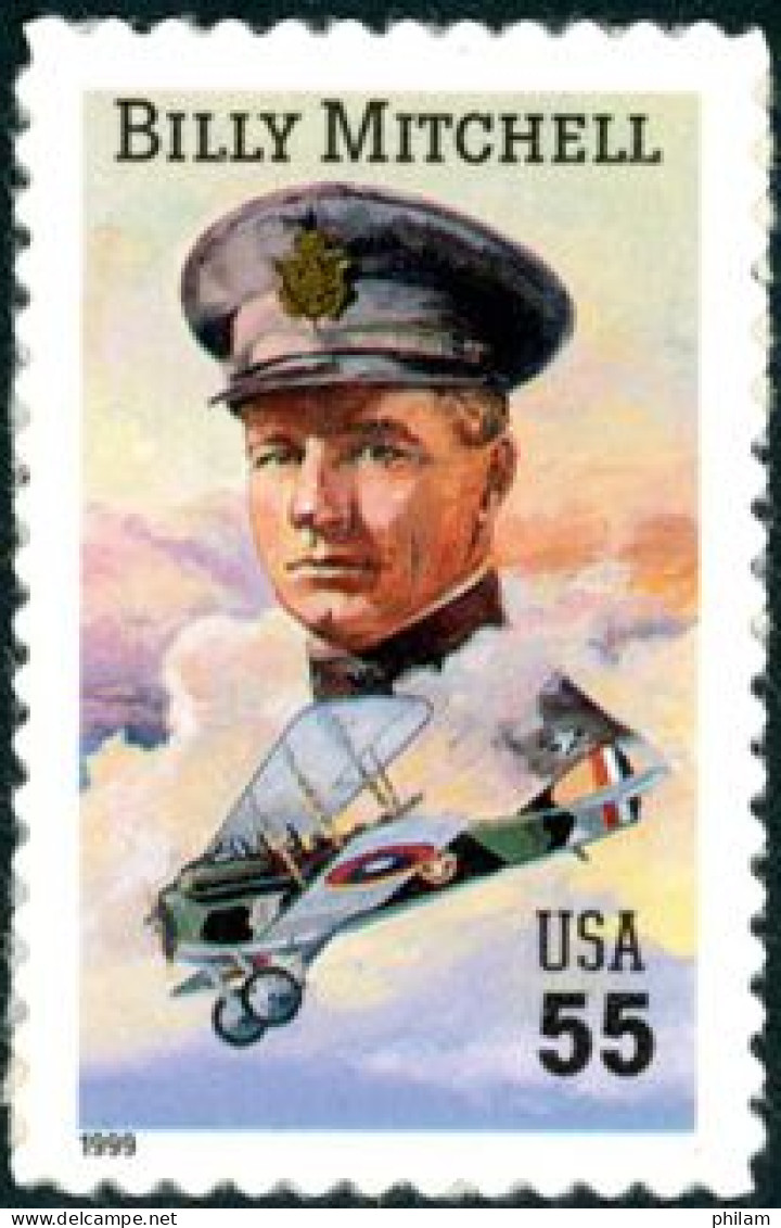 USA  1999 - Billy Mitchell  - Aviation -1 V. - Unused Stamps
