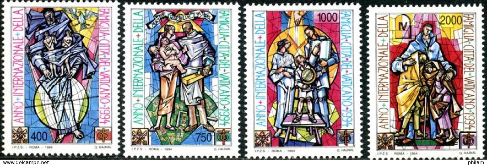 VATICAN 1994 - Année Internationale De La Famille - 4 V. - Unused Stamps