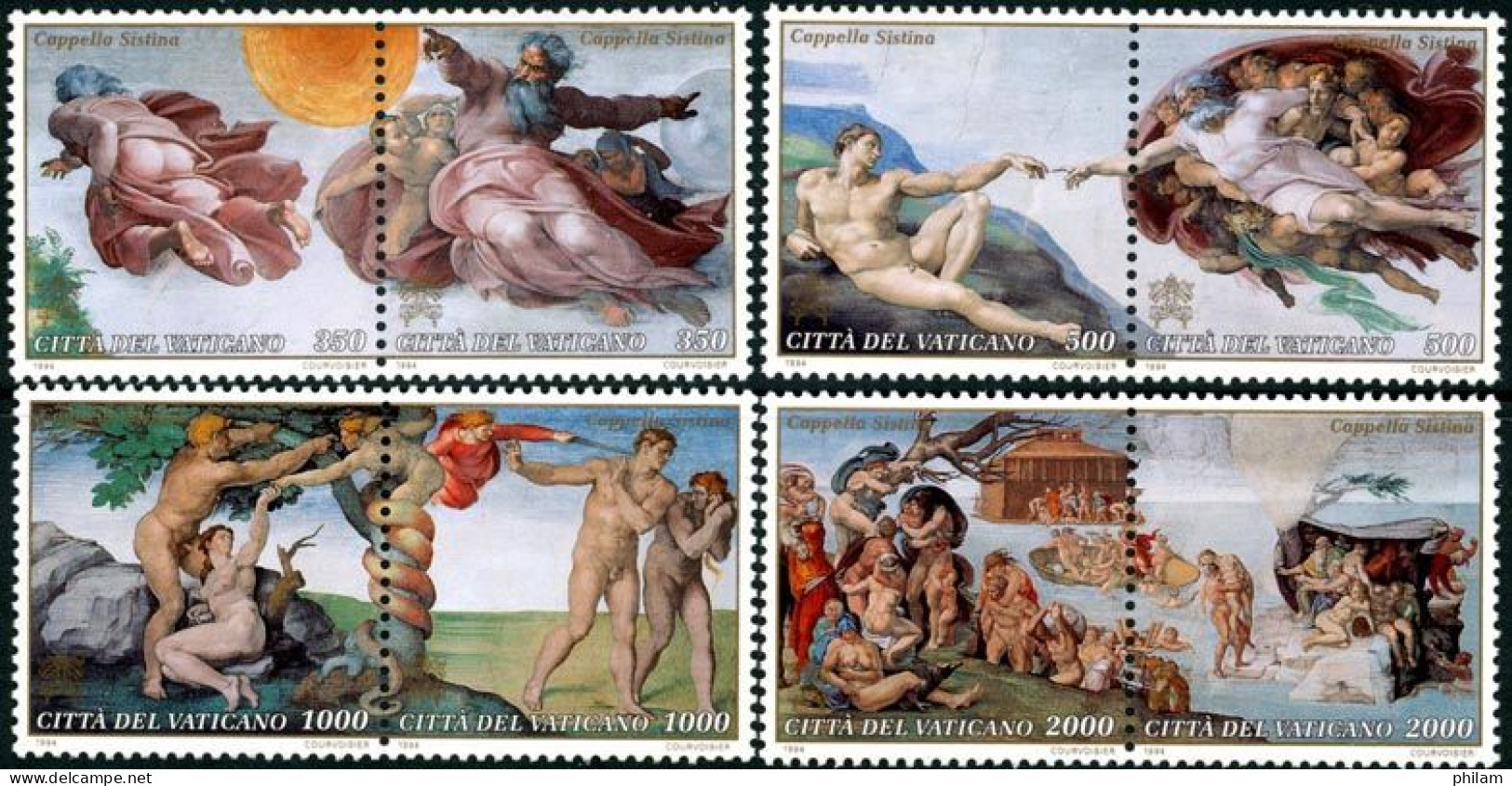 VATICAN 1994 - Chapelle Sixtine - 8 V. - Ungebraucht