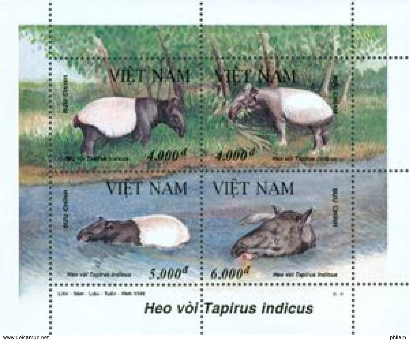 VIETNAM 1995 - Tapirus Indicus - BF II - Vietnam