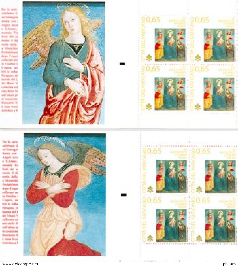 VATICAN 2009 - Noël - La Vierge Et L'enfant - 2 Carnets - Cuadernillos