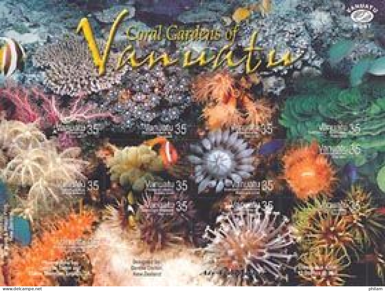 VANUATU 2005 - Jardins De Coraux - 12 V. - Marine Life