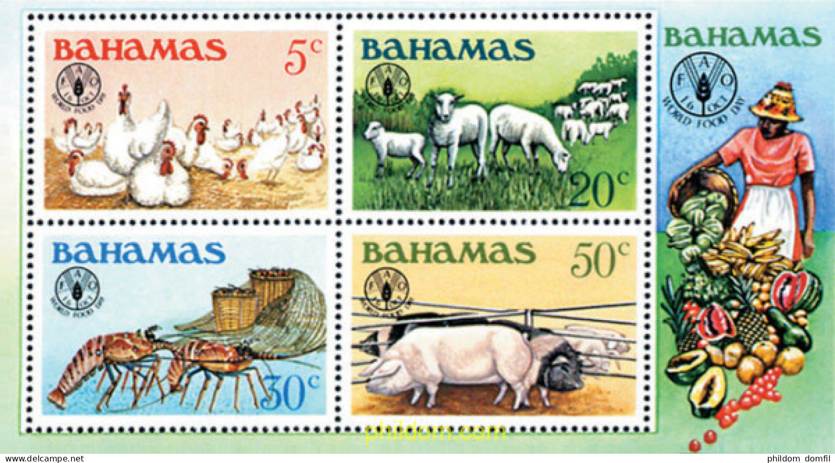 47451 MNH BAHAMAS 1981 DIA MUNDIAL DE LA ALIMENTACION - Bahamas (1973-...)