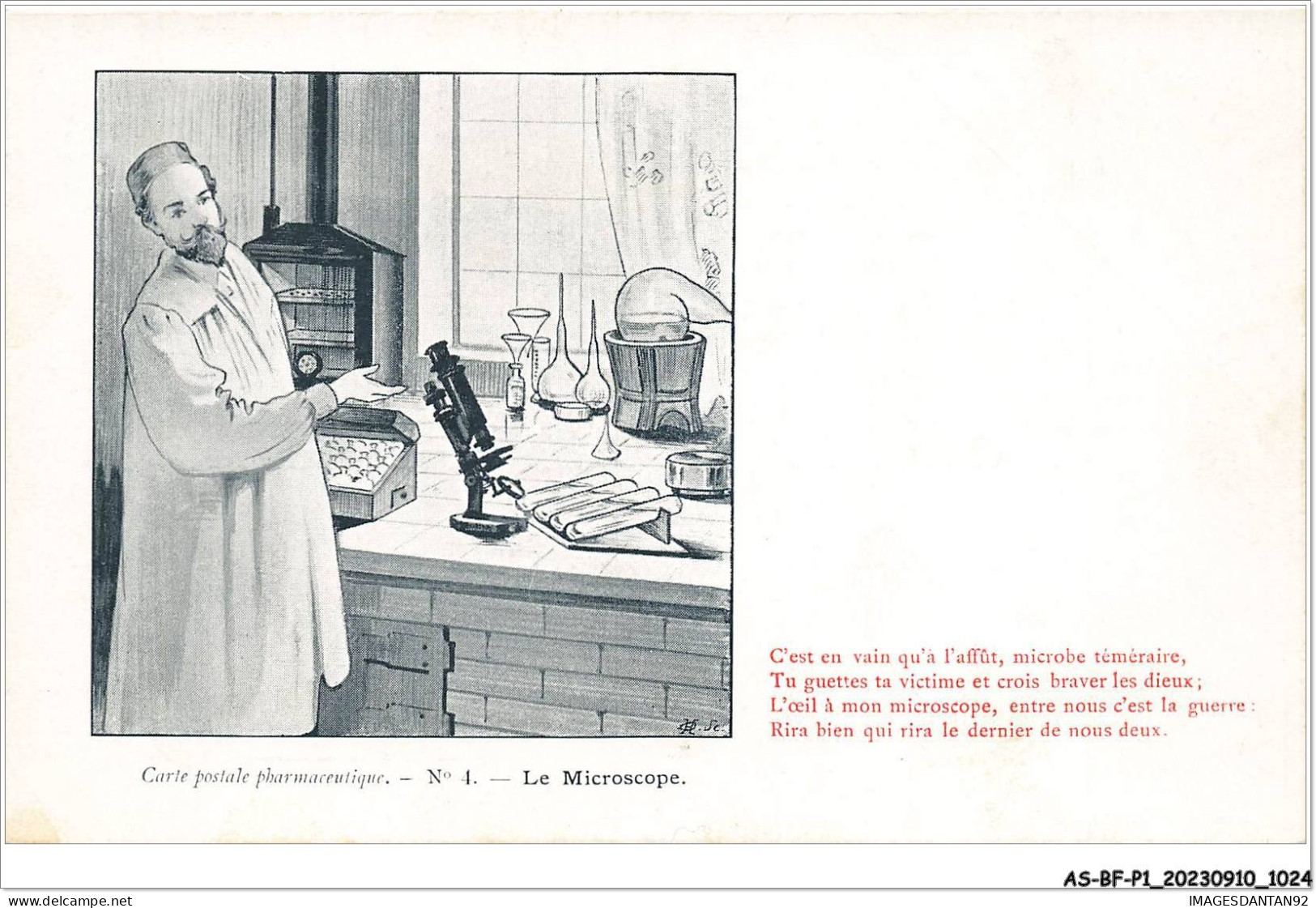 AS#BFP1-0513 - SANTE - PHARMACIE - Le Microscope - Salute