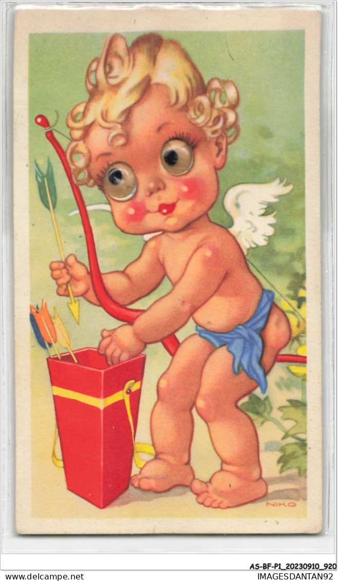 AS#BFP1-0461 - ANGE - Cupidon Rangeant Ses Flèches - Carte à Système - Anges