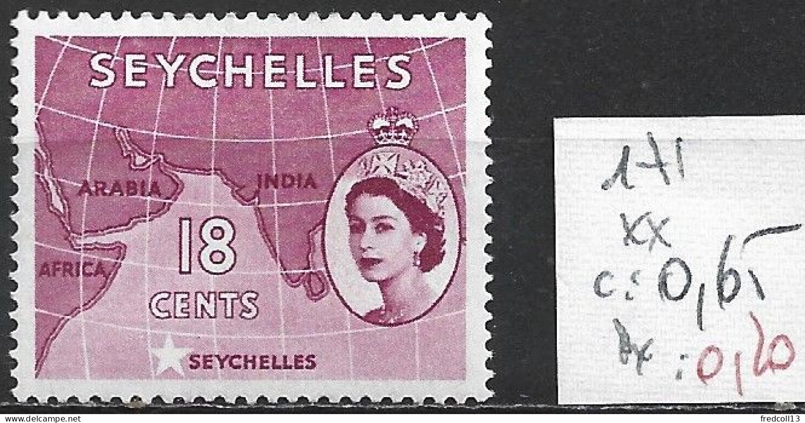 SEYCHELLES 171 ** Côte 0.65 € - Seychellen (...-1976)