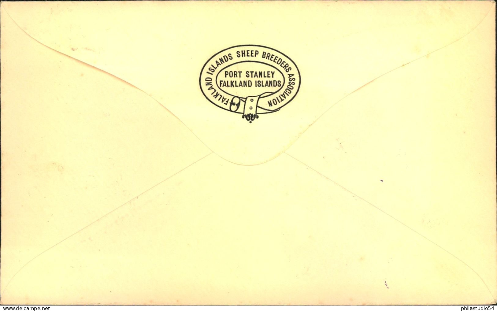 1938, 3 Values Edward VIII On Registered Cover From, Port Stamley - Falkland