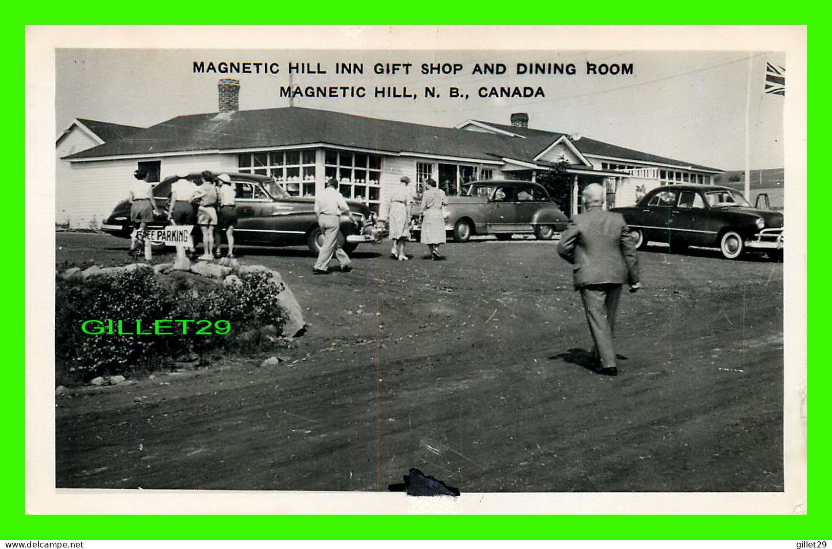 MAGNERIC HILL, NEW BRUNSWICK - MAGNETIC HILL INN GIFT SHOP AND DINING ROOM - TRAVEL - WELL ANIMATED PEOPLES & OLD CARS - - Autres & Non Classés