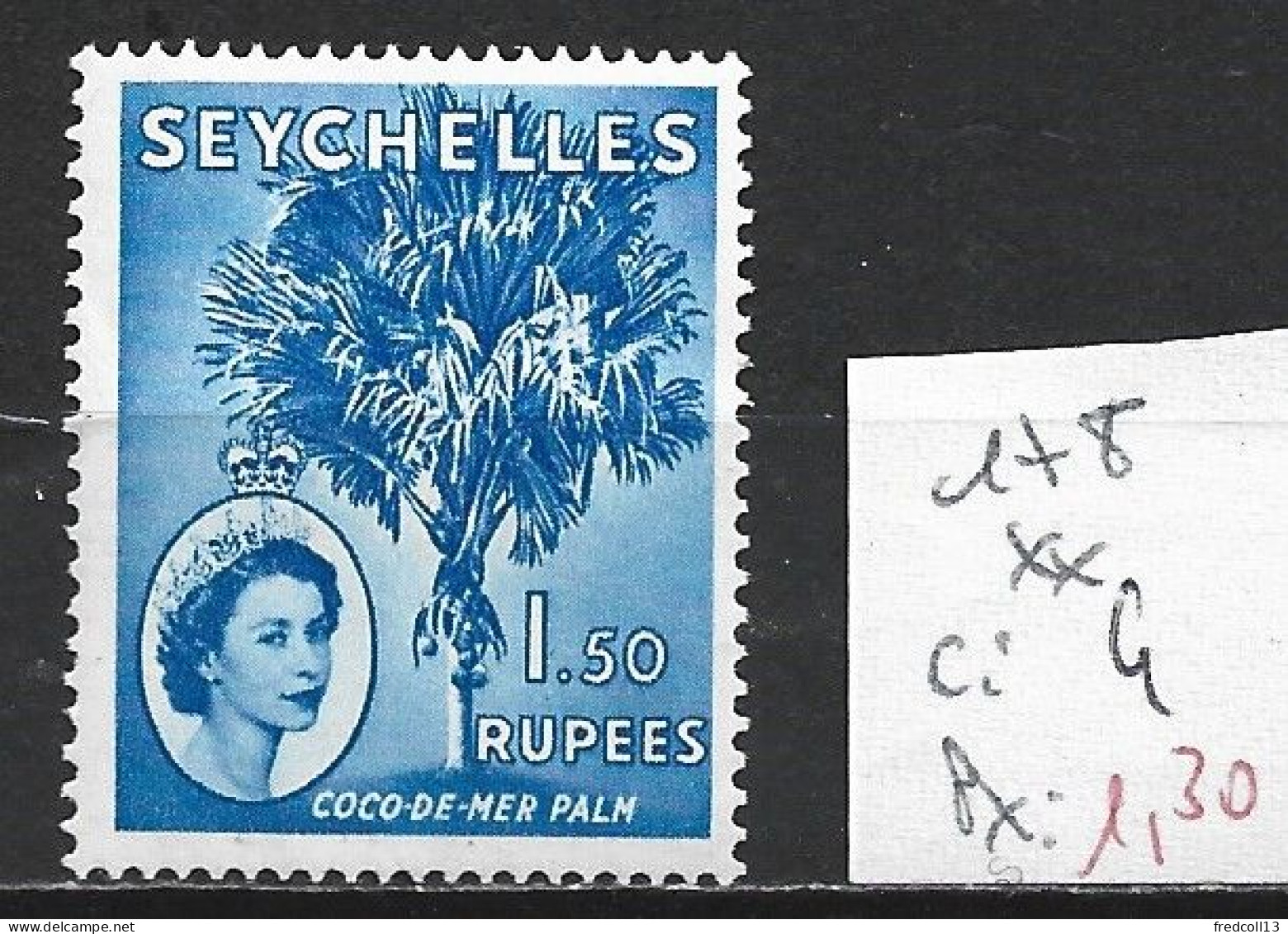 SEYCHELLES 178 ** Côte 4 € - Seychelles (...-1976)