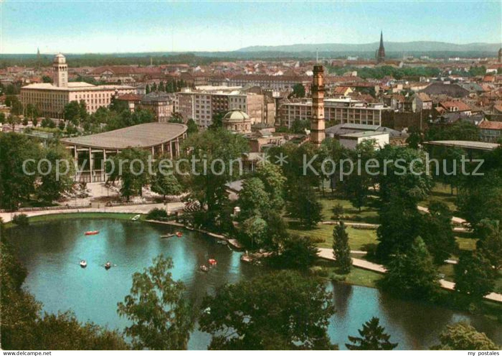 72898962 Karlsruhe Baden Stadtgarten Mit Schwarzwaldhalle Karlsruhe - Karlsruhe