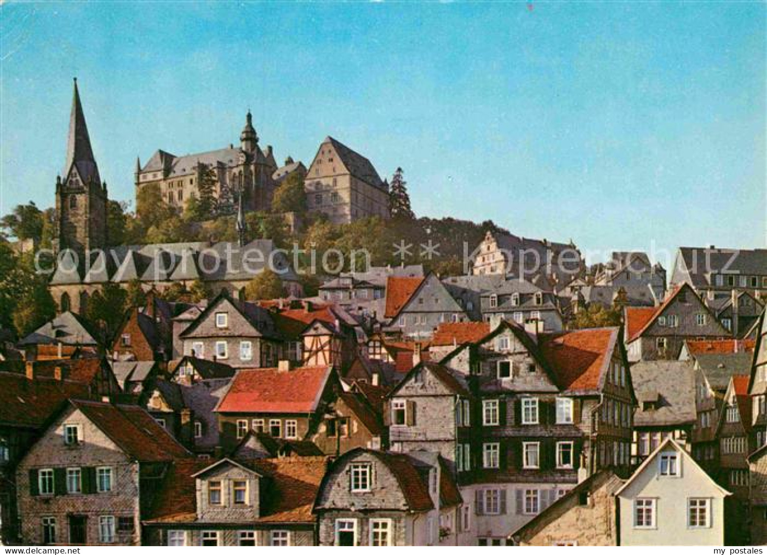 72898956 Marburg Lahn Altstadt Mit Landgrafenschloss Marburg - Marburg