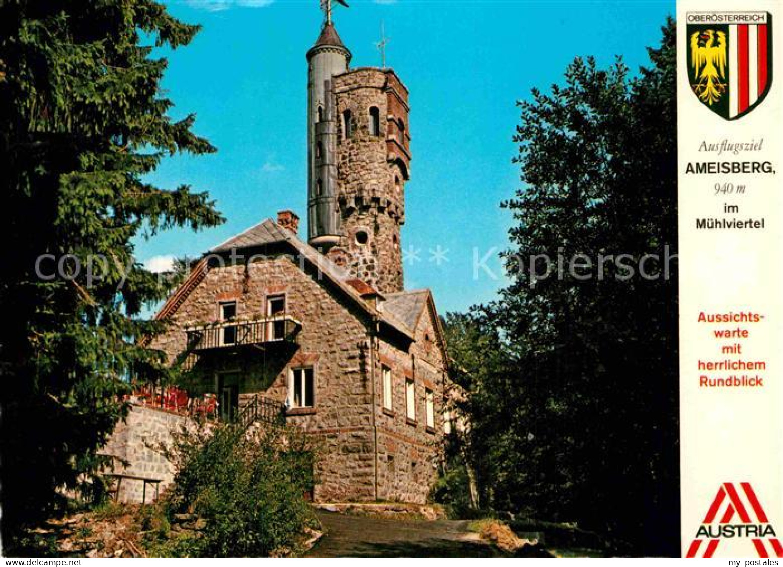 72898952 Obermuehl Donau Aussichtswarte Ameisenberg Im Muehlviertel Obermuehl Do - Sonstige & Ohne Zuordnung