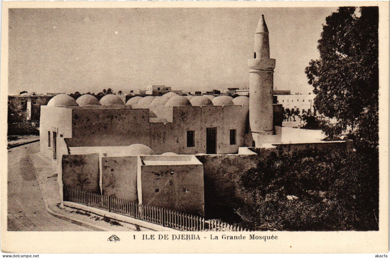 CPA AK Ile De Djerba La Grande Mosquee TUNISIA (1405174) - Tunisie