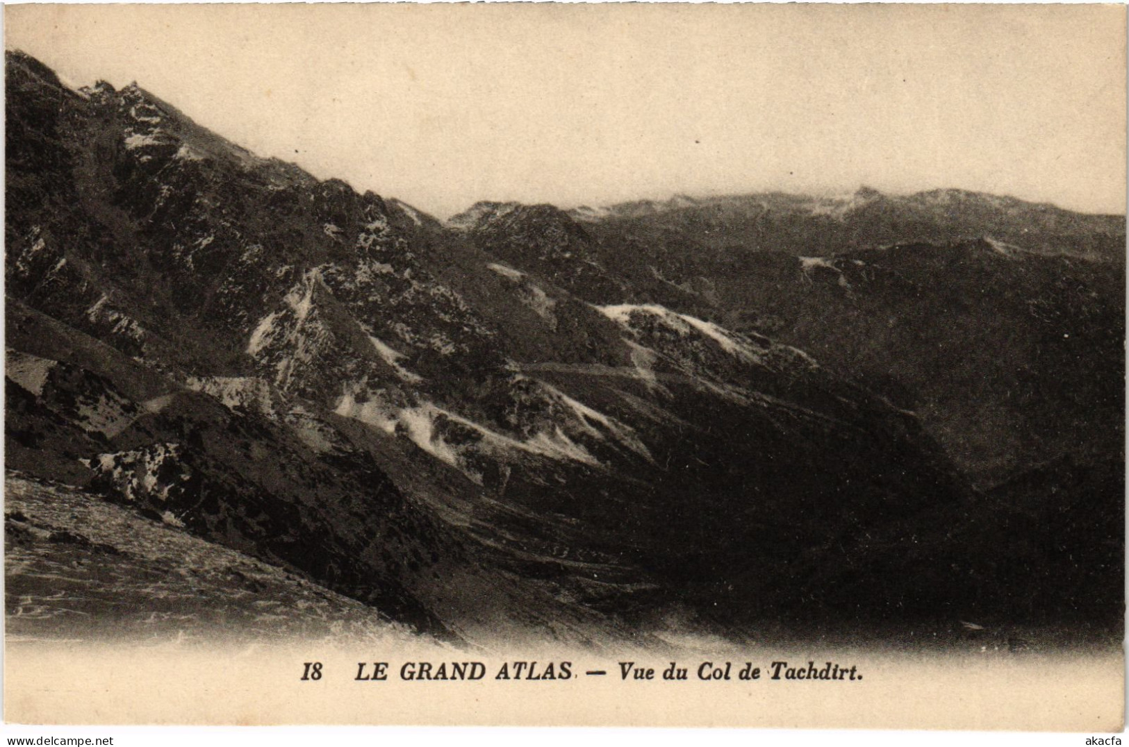 CPA AK Le Grand Atlas Vue Du Col De Tachdirt TUNISIA (1405172) - Tunisie