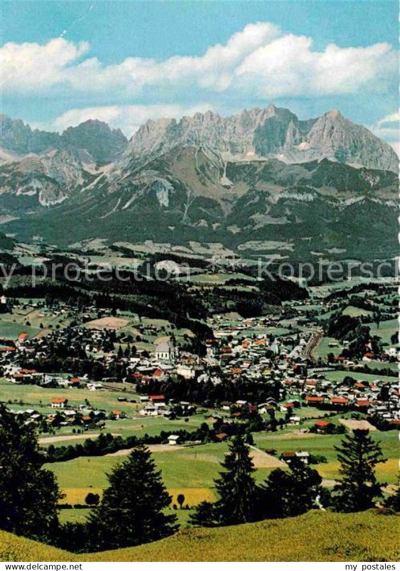 72898924 Kitzbuehel Tirol Fliegeraufnahme Mit Wildem Kaiser Kitzbuehel - Sonstige & Ohne Zuordnung