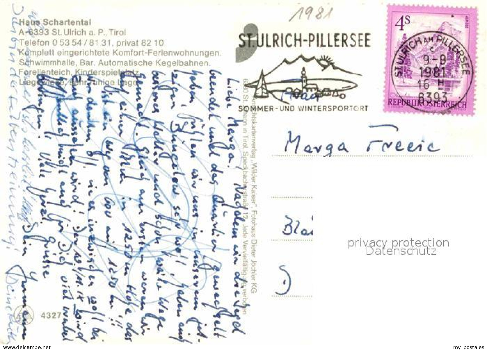 72898921 St Ulrich Pillersee Haus Schartental Gastraum Tennisplaetze St Ulrich P - Other & Unclassified