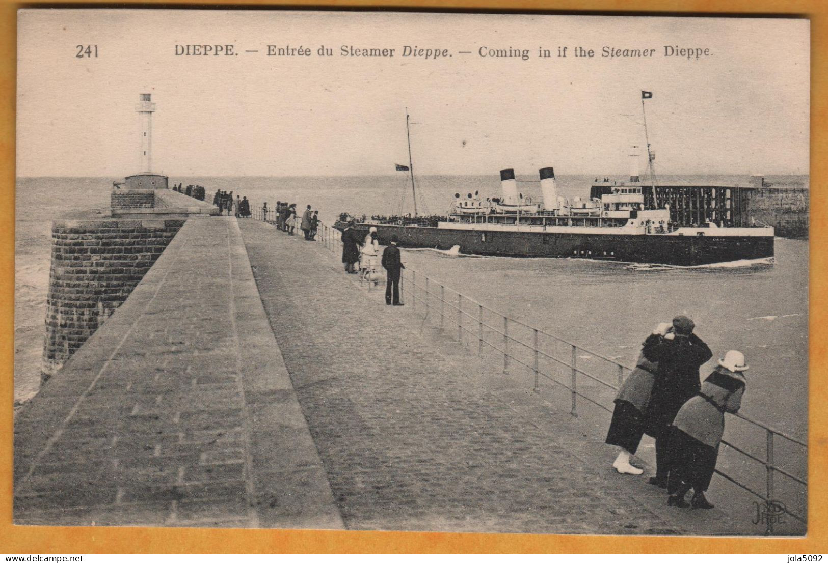 76 / DIEPPE - Entrée Du Steamer Dieppe - Dieppe