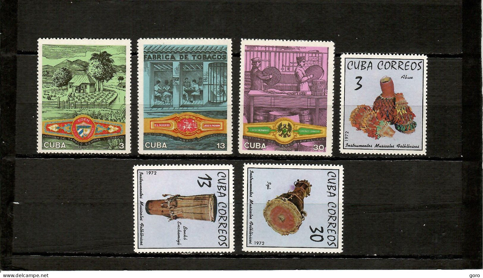 Cuba  1970-72  .-   Y&T  Nº   1414/16-1618/20       ** - Nuovi
