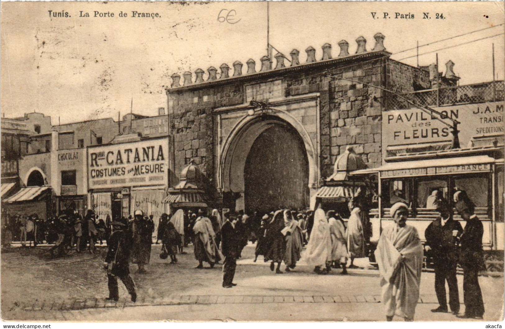 CPA AK Tunis Porte De France TUNISIA (1405038) - Tunisia