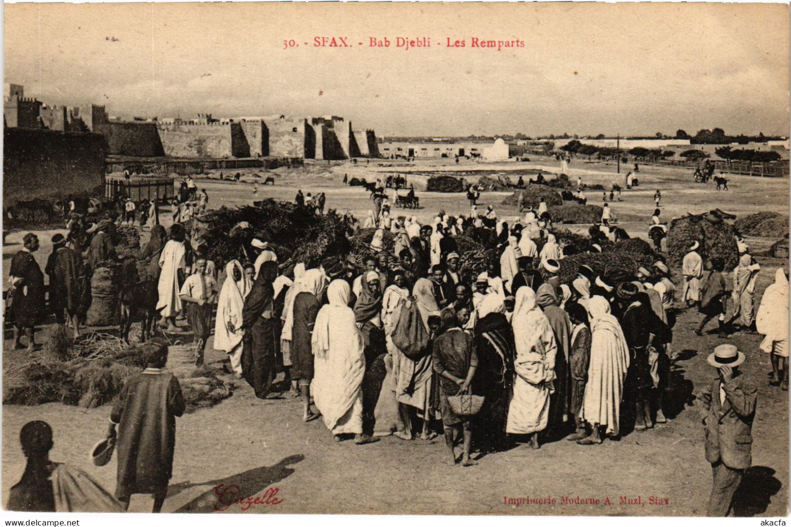 CPA AK Sfax Bab Djebli Les Remparts TUNISIA (1405027) - Tunisia