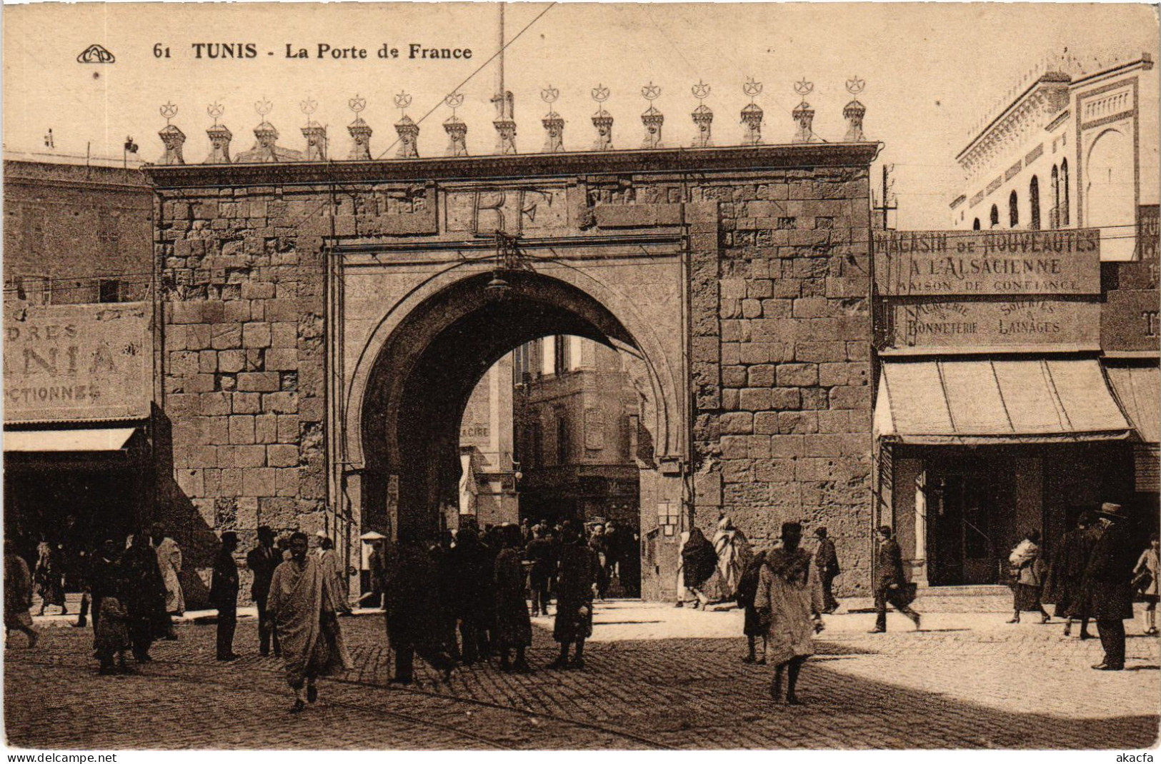 CPA AK Tunis Porte De France TUNISIA (1405018) - Tunisia