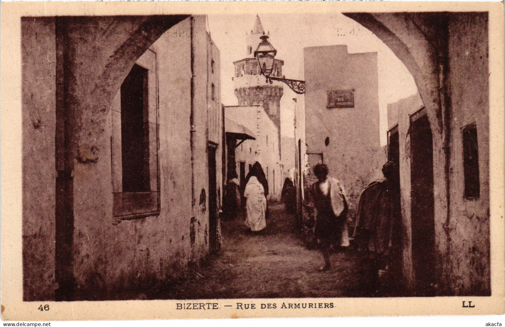 CPA AK Bizerte Rue Des Armuriers TUNISIA (1405012) - Tunisia