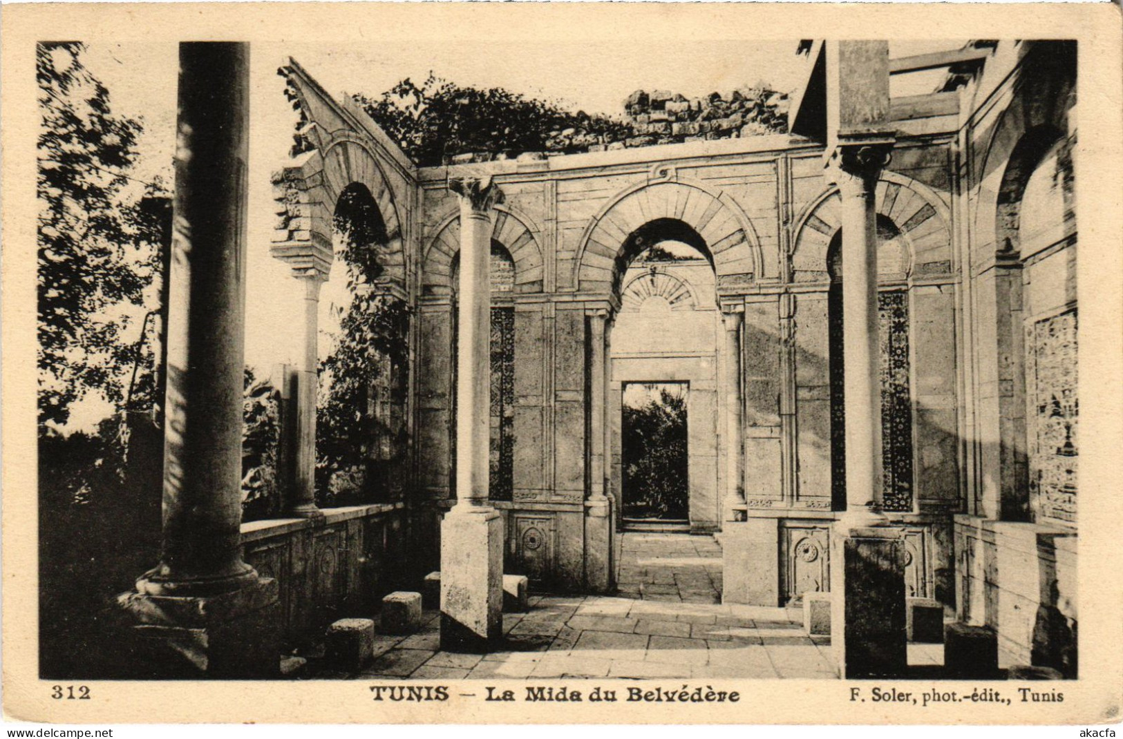 CPA AK Tunis La Mida Du Belvedere TUNISIA (1404986) - Tunisia