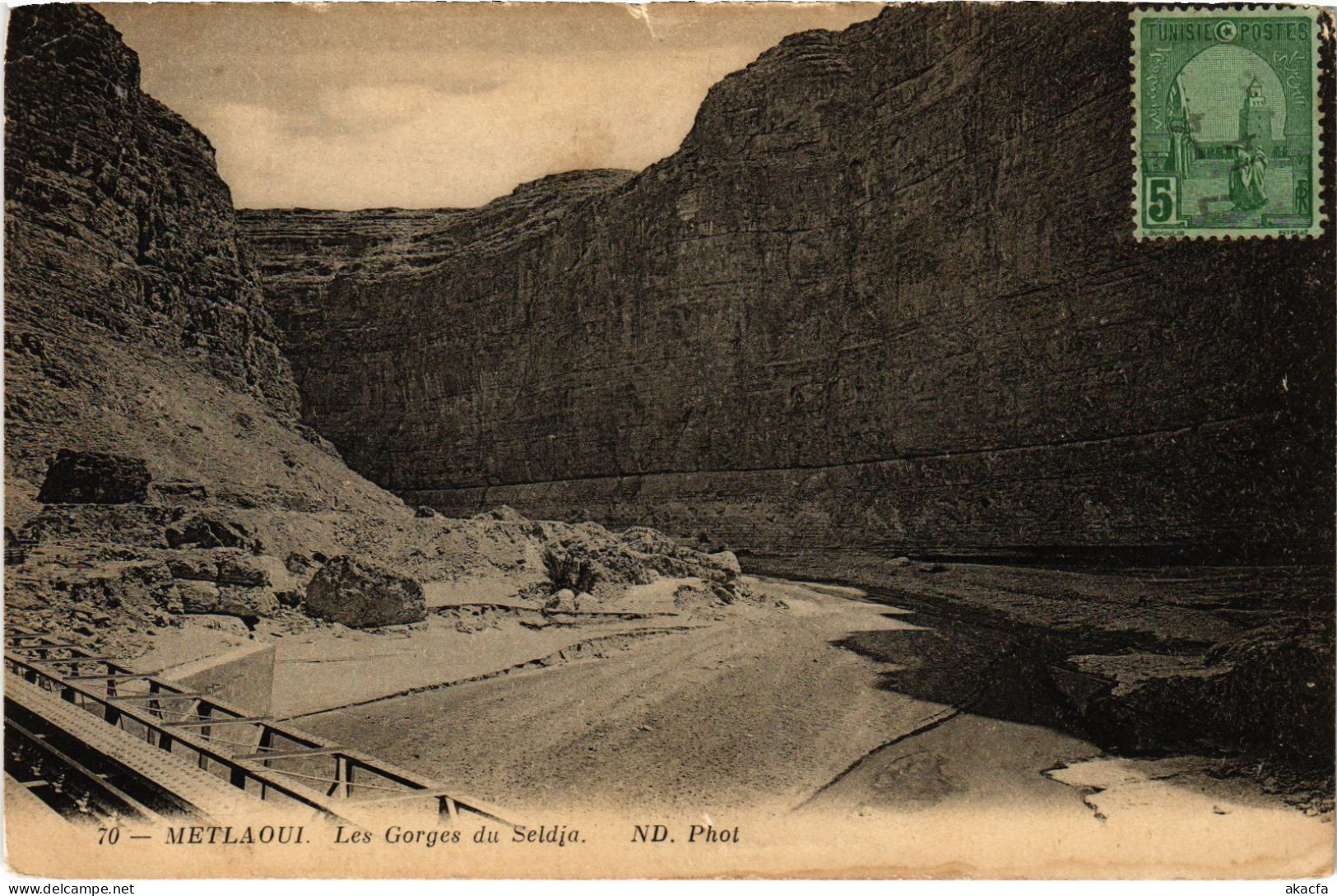 CPA AK Metlaoui Les Gorges Du Seldja TUNISIA (1404959) - Tunisie