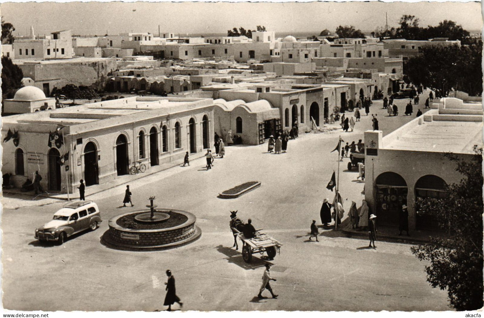 CPA AK Djerba Place Principale D'Houmt Souk TUNISIA (1404921) - Tunisie