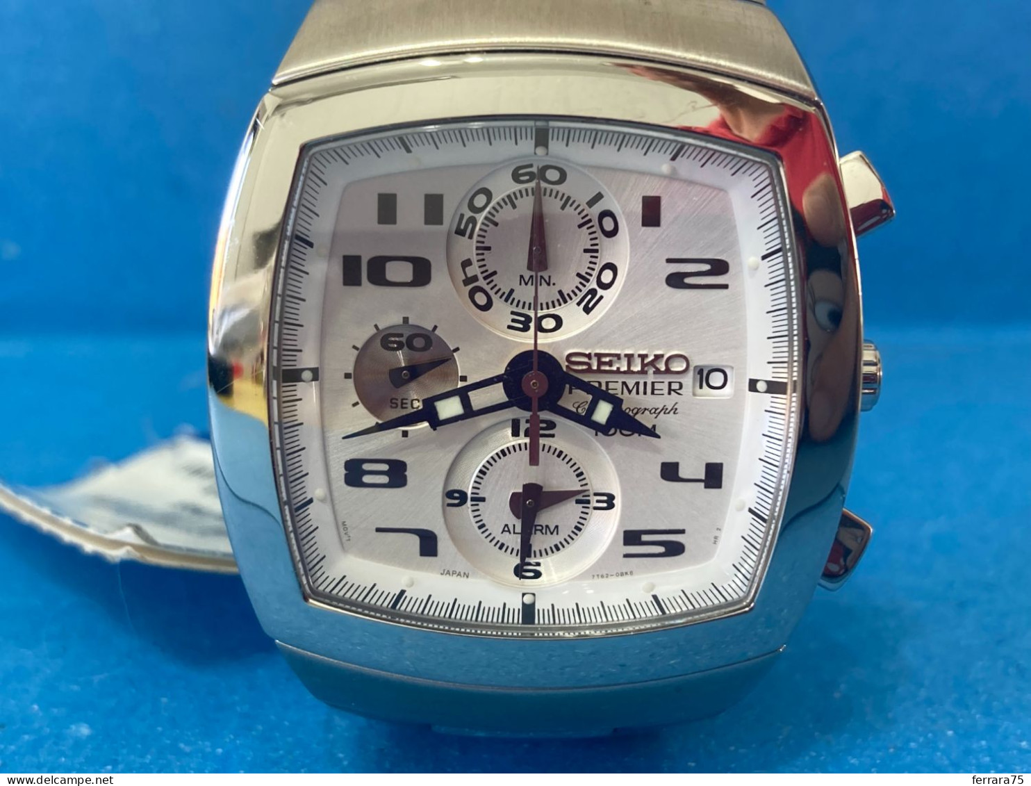 OROLOGIO SEIKO PREMIER CHRONO CRONOGRAFO WR 100 MT NUOVO SENZA SCATOLA. - Montres Gousset