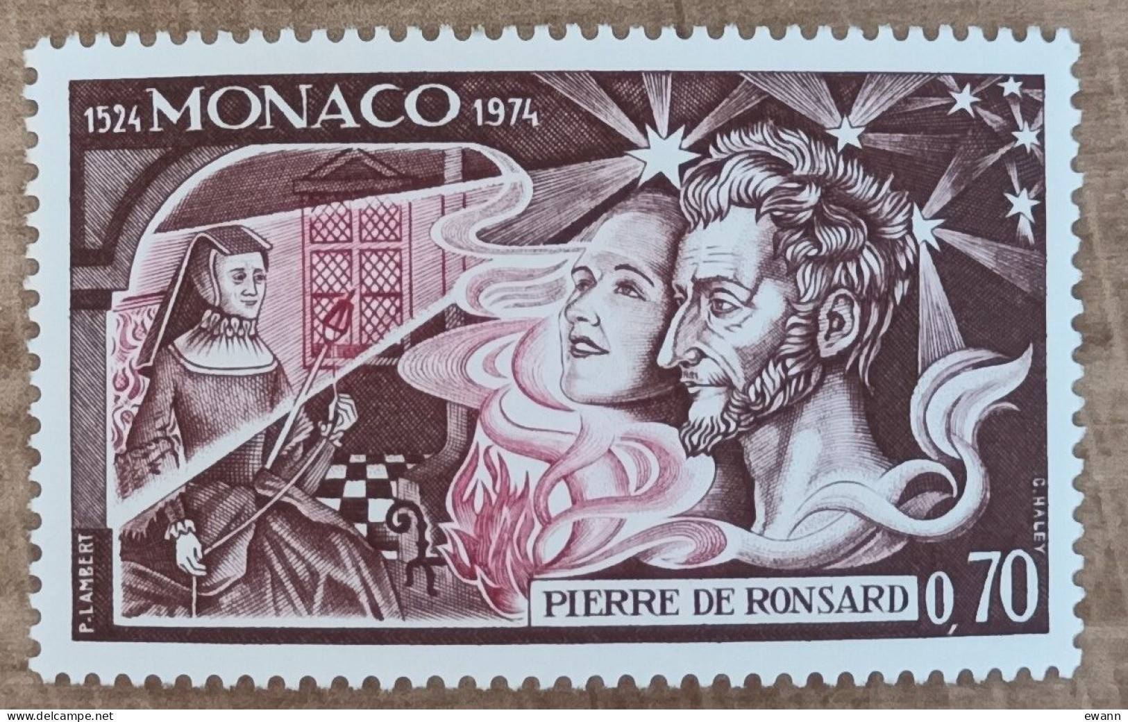 Monaco - YT N°964 - Pierre De Ronsard - 1974 - Neuf - Nuevos