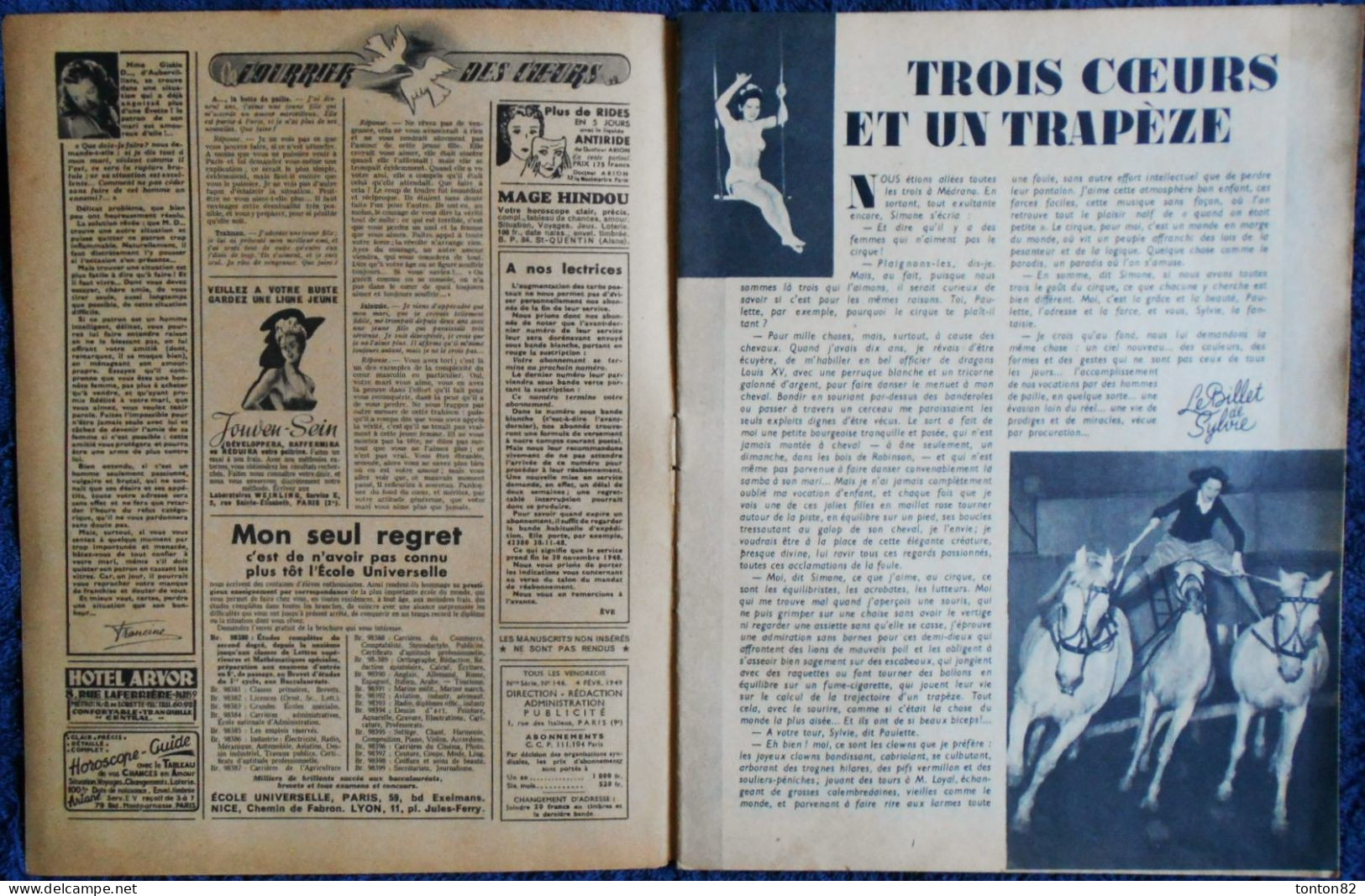 EVE - N° 146 - Magazine De Récits  Romantiques - 4 Février 1949 . - Otros & Sin Clasificación