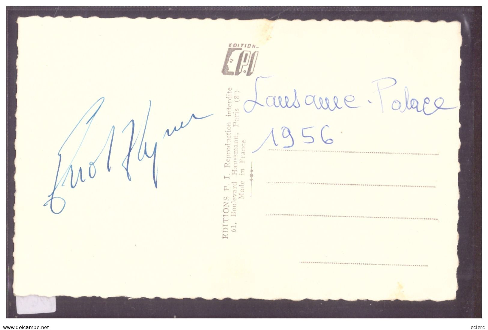 L'ACTEUR ERROL FLYNN - SIGNATURE AUTOGRAPHE - TB - Actors