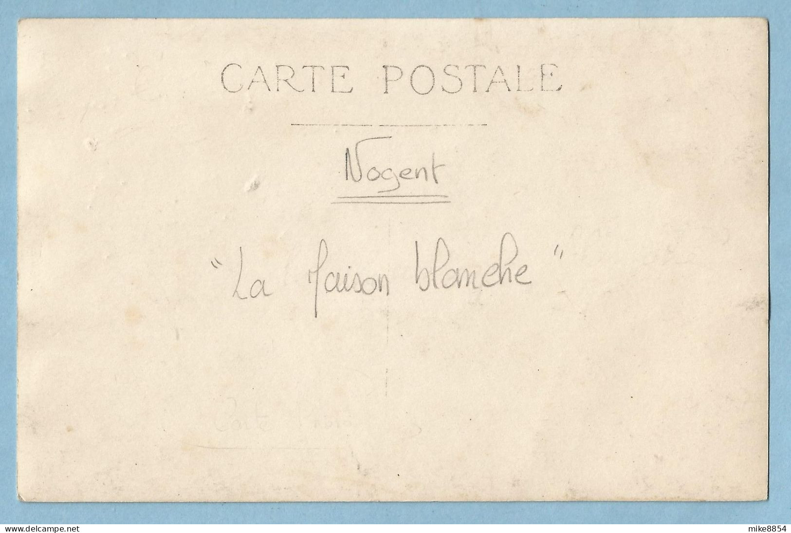 0817  Carte Photo  NOGENT Sur OISE  (Oise)   La Maison Blanche   +++++++++++++++++++++ - Nogent Sur Oise