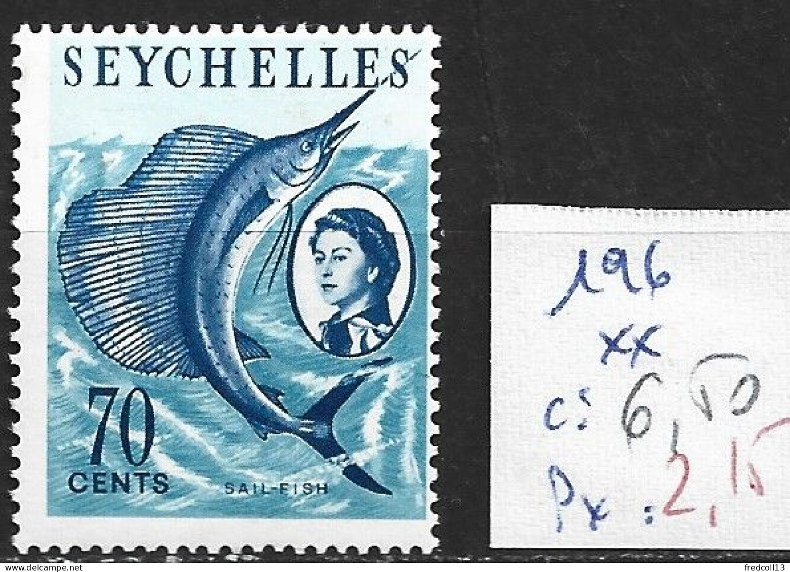 SEYCHELLES 196 ** Côte 6.50 € - Seychellen (...-1976)