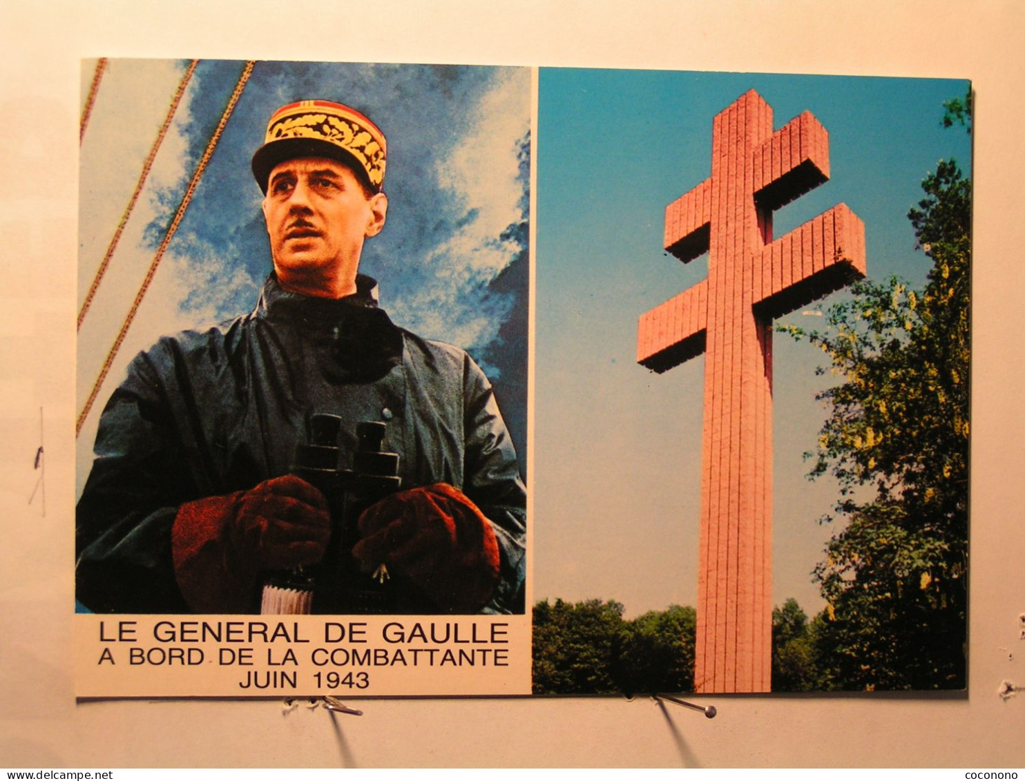 Colombey Les Deux Eglises - Mémorial érigé à La Mémoire Du Gal De Gaulle - Gal De Gaulle à Bord De La Combattante - Colombey Les Deux Eglises