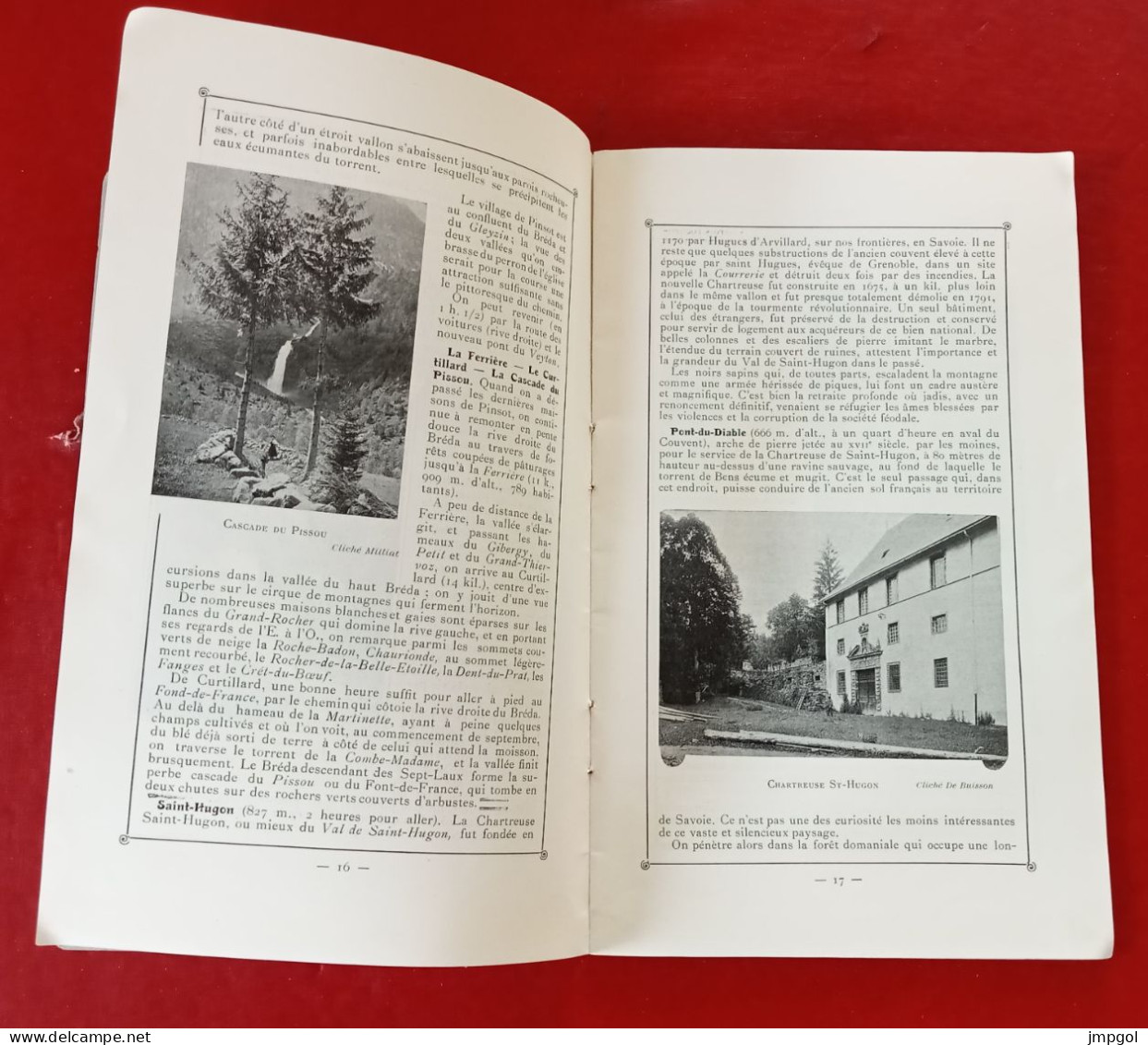 Guide Touristique Allevard Les Bains Saison Thermale Vers 1900 Ets Balnéaire Hôtels Eau Publicités Par Profession Villas - Toeristische Brochures