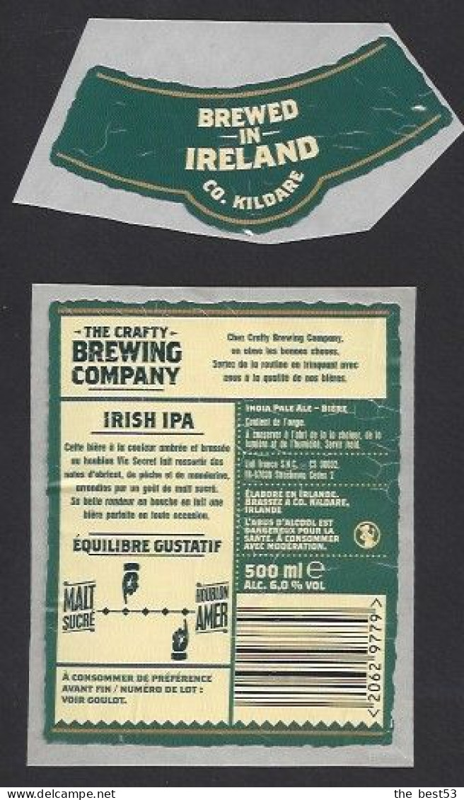 Etiquette De Bière Irish IPA  -   Brasserie A Co . Kildare  Irlande   Pour Lidl France à Srasbourg  (67) - Beer