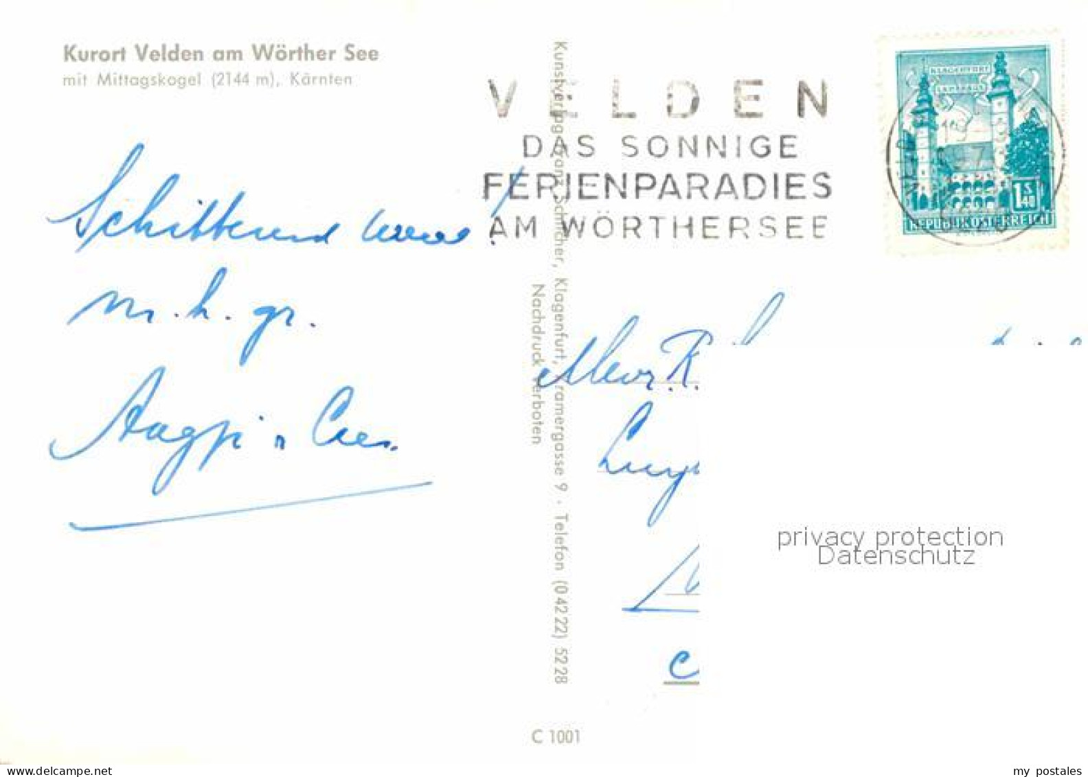 72898468 Velden Woerthersee Mittagskogel Velden Woerthersee - Otros & Sin Clasificación