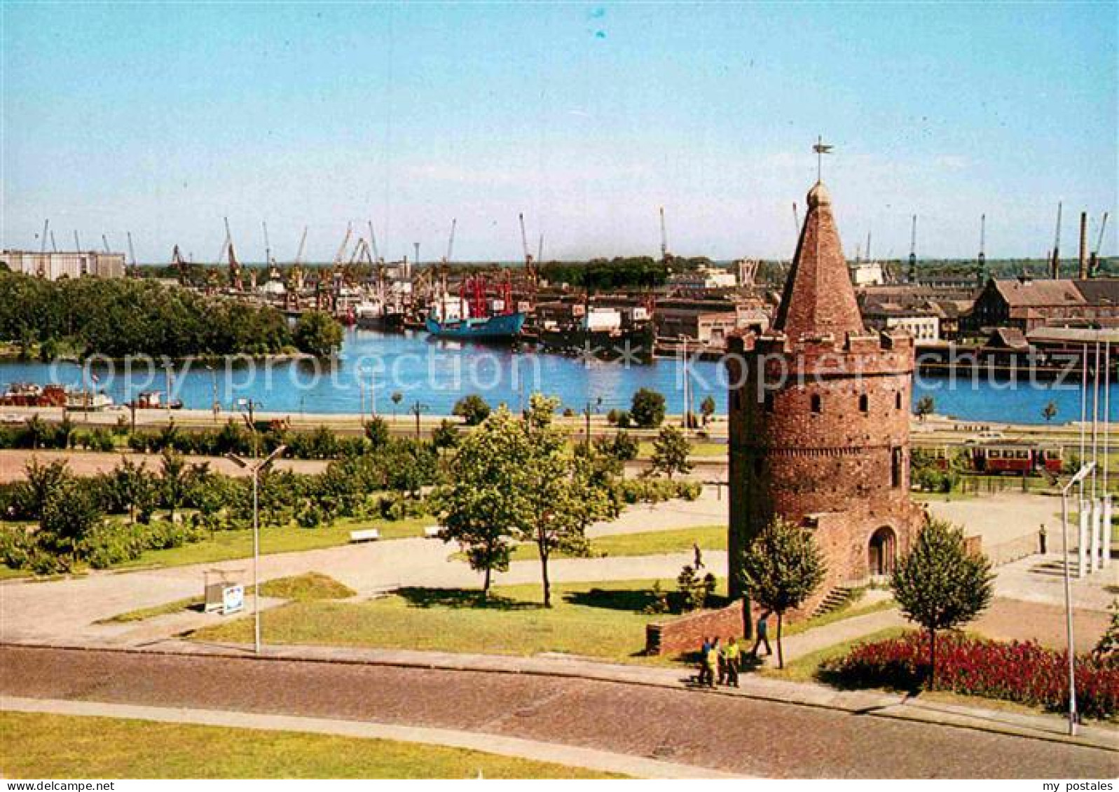 72898459 Szczecin Stettin Turm Am Hafen Szczecin Stettin - Poland