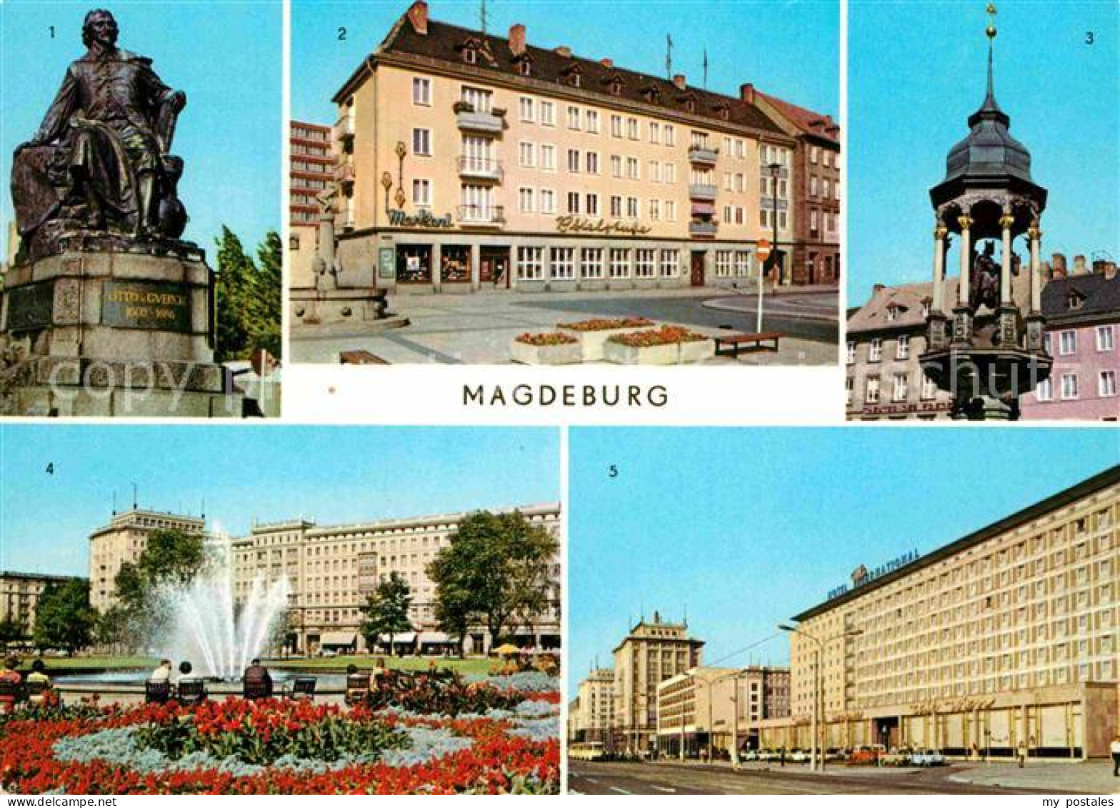 72898458 Magdeburg Guericke Denkmal Alter Markt Magdeburger Reiter Hotel Interna - Maagdenburg