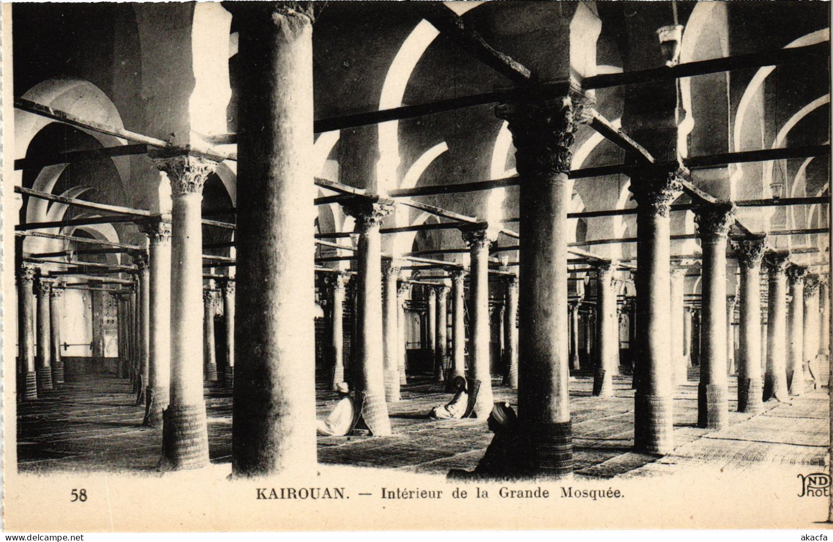 CPA AK Kairouan Interieur De La Grande Mosquee TUNISIA (1405428) - Tunisia