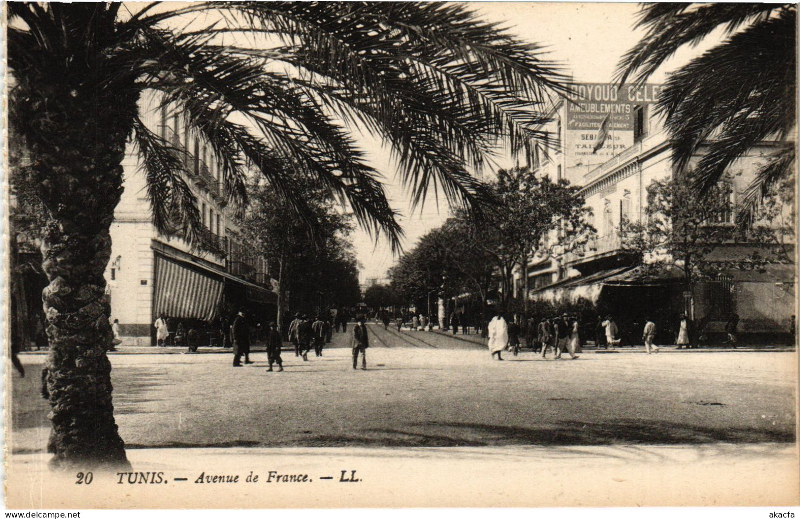 CPA AK Tunis Avenue De France TUNISIA (1405416) - Tunisia