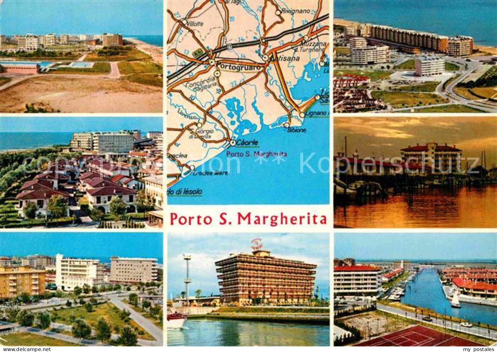 72898436 Porto Santa Margherita Landkarte Hotels Teilansicht  Caorle Venezia - Andere & Zonder Classificatie